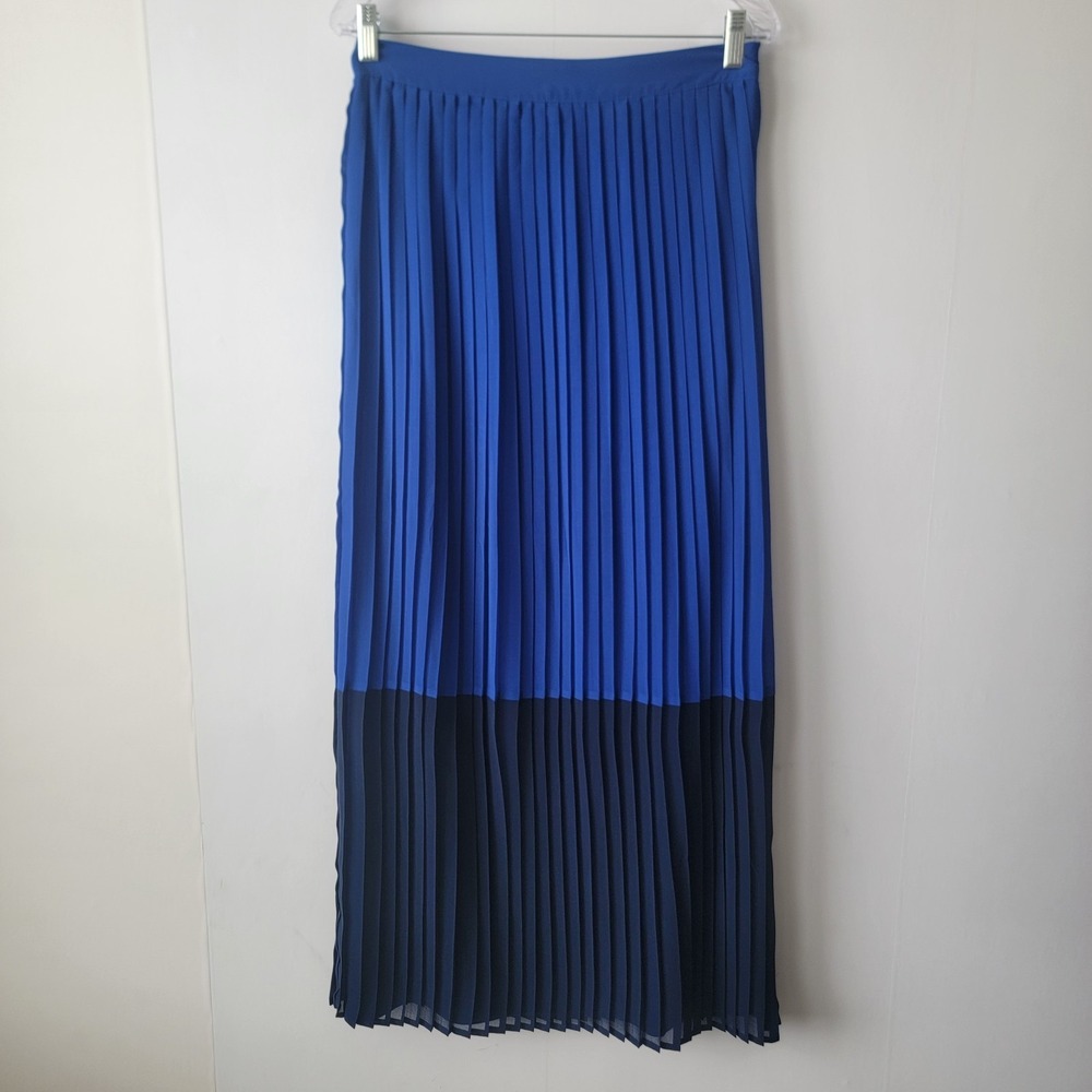 sabine women's pleated midi skirt size M Soft feminine casua two-tone